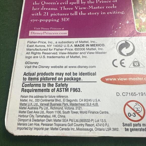 SEALED Disney Disney's Snow White Princess Movie view-master 3 Reels Pack Set - Picture 9 of 9